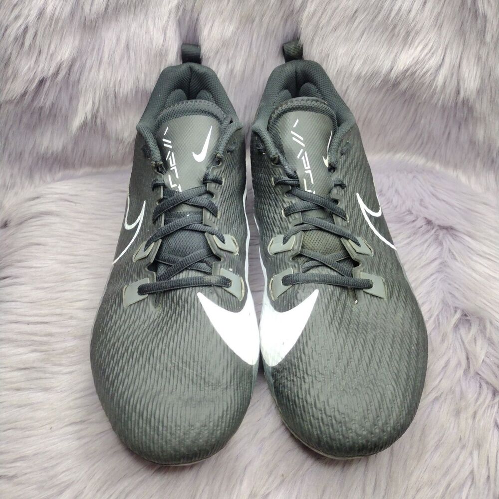 Nike Vapor Edge Speed 360 2 Football Cleats Mens Size 12 Black Smoke Grey Used